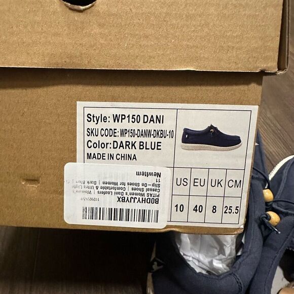 Pitas Dani navy blue slip on comfortable loafer 11 shoes - Picture 4 of 7